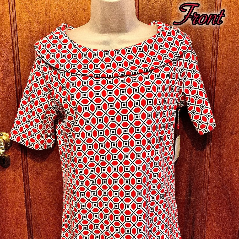 Rafaella NWT pull over, portrait collar, top, S